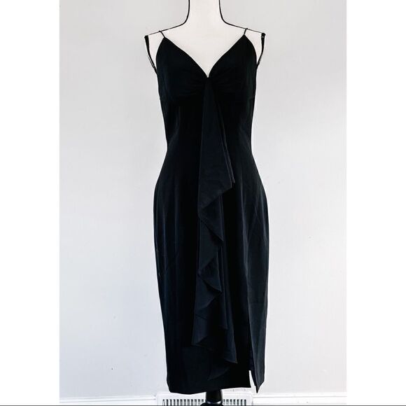 Jay Godfrey Carlo Draped Midi Dress - Picture 2 of 10